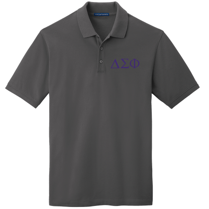 Delta Sigma Phi Men's Embroidered Polo Shirt