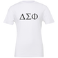 Delta Sigma Phi Lettered Short Sleeve T-Shirts