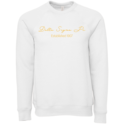 Delta Sigma Pi Embroidered Scripted Name Crewneck Sweatshirts