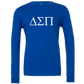 Delta Sigma Pi Lettered Long Sleeve T-Shirts