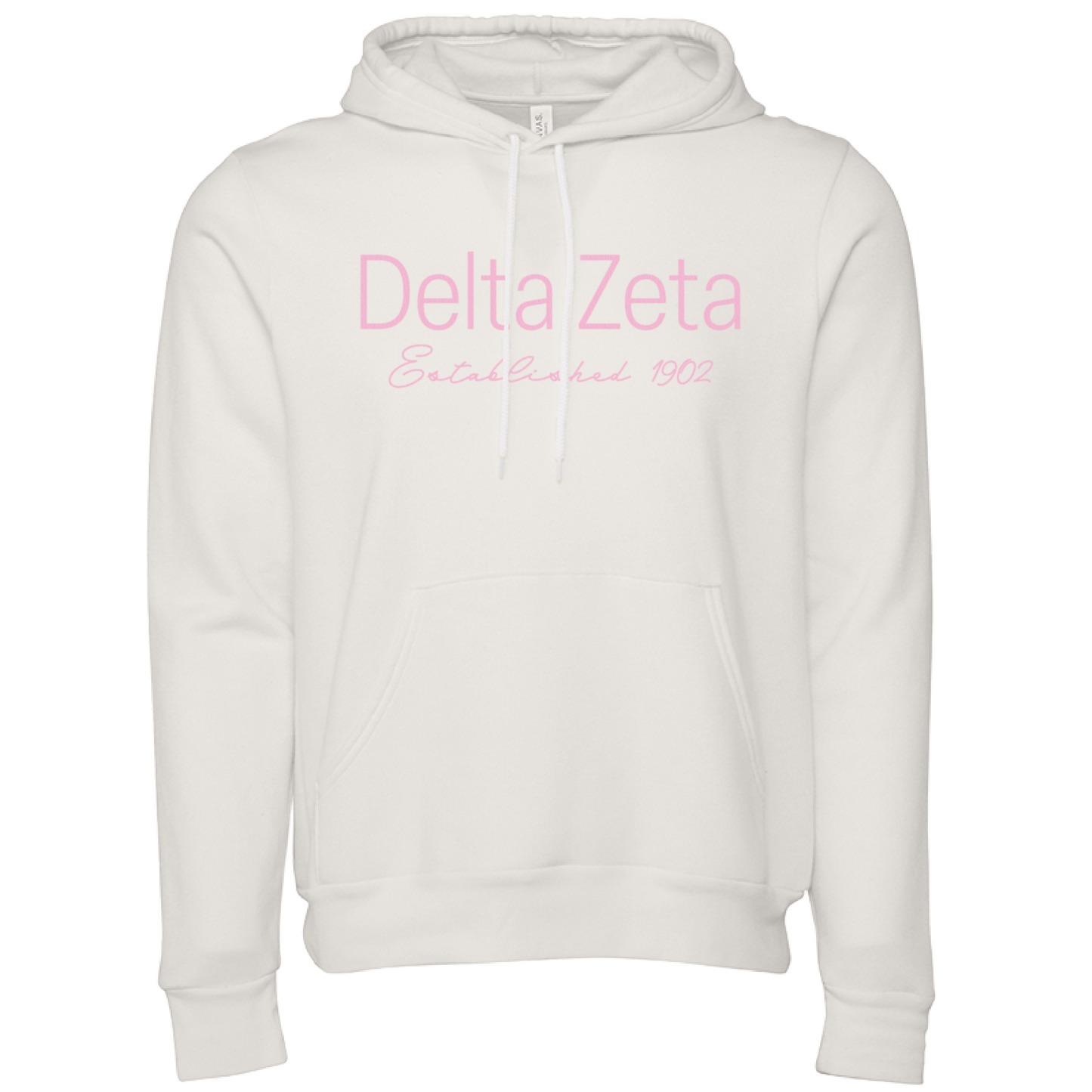 Delta Zeta Embroidered Printed Name Hooded Sweatshirts