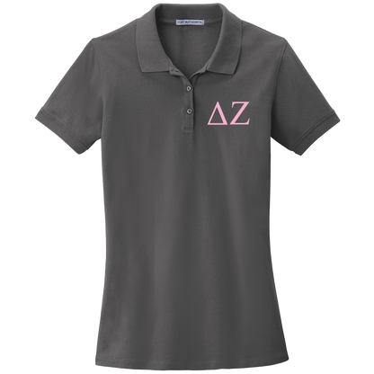 Delta Zeta Ladies' Embroidered Polo Shirt