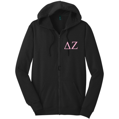 Delta Zeta Zip-Up Hooded Sweatshirts