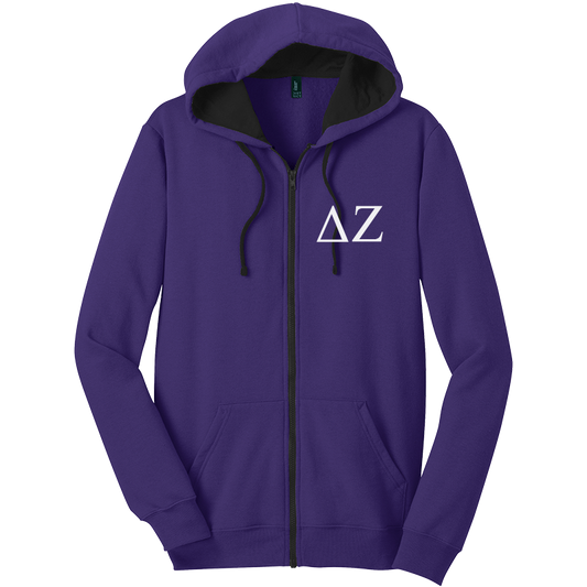 Delta Zeta Zip-Up Hooded Sweatshirts