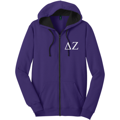 Delta Zeta Zip-Up Hooded Sweatshirts