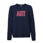 Alpha Omicron Pi Applique Letters Crewneck Sweatshirt