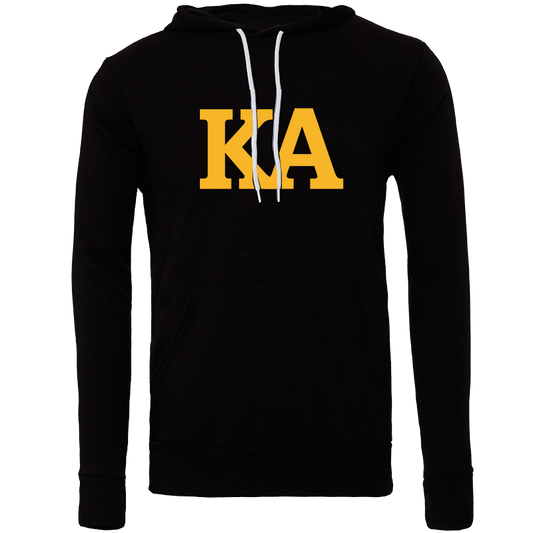 Kappa Alpha Embroidered Lettered Hooded Sweatshirts