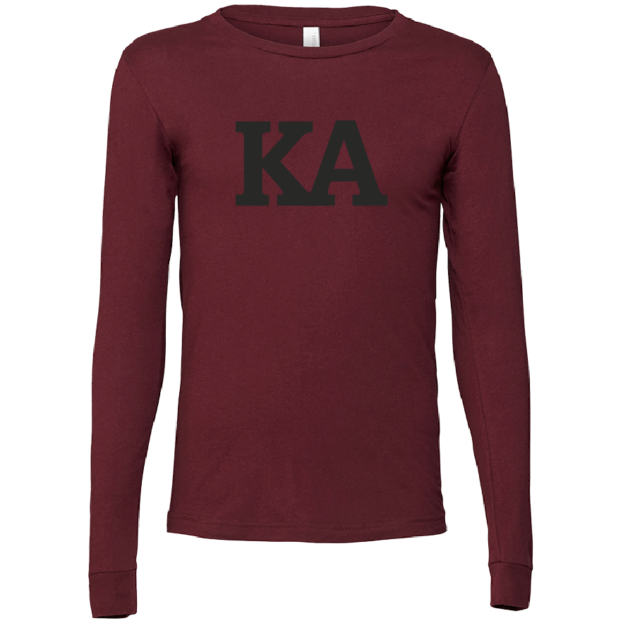 Kappa Alpha Lettered Long Sleeve T-Shirts