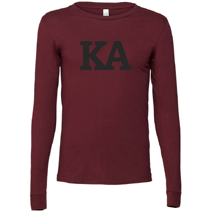 Kappa Alpha Lettered Long Sleeve T-Shirts