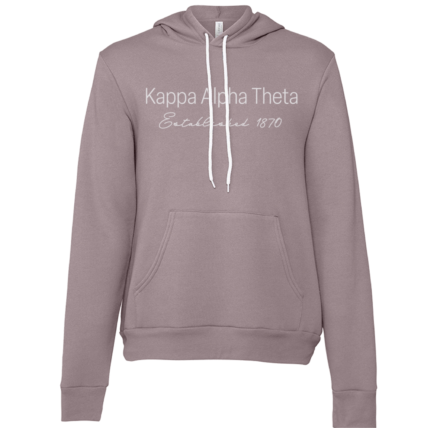 Kappa Alpha Theta Embroidered Printed Name Hooded Sweatshirts