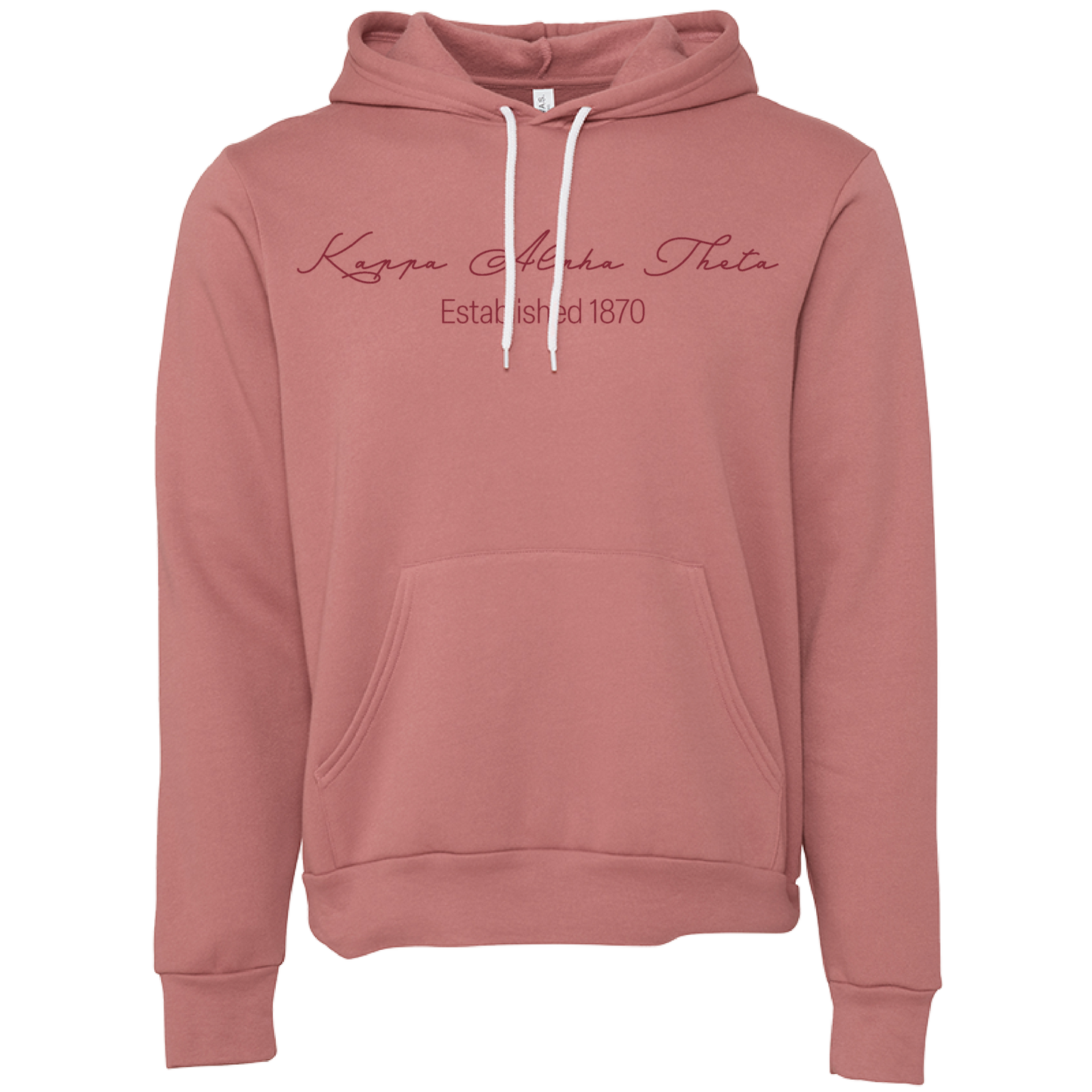 Kappa Alpha Theta Embroidered Scripted Name Hooded Sweatshirts