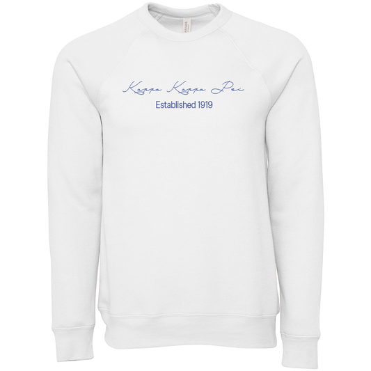 Kappa Kappa Psi Embroidered Scripted Name Crewneck Sweatshirts