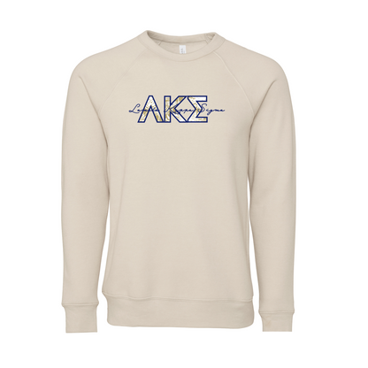 Lambda Kappa Sigma Applique Letters Crewneck Sweatshirt