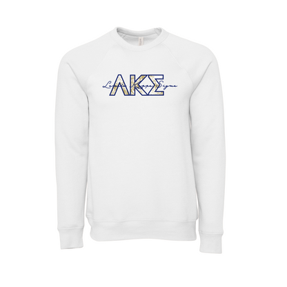 Lambda Kappa Sigma Applique Letters Crewneck Sweatshirt