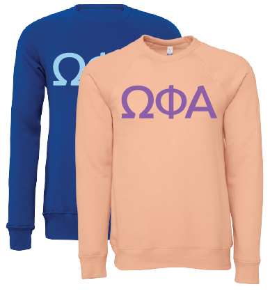 Omega Phi Alpha Crewneck Sweatshirts