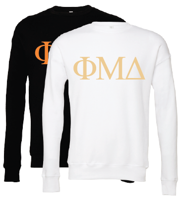 Phi Mu Delta Crewneck Sweatshirts