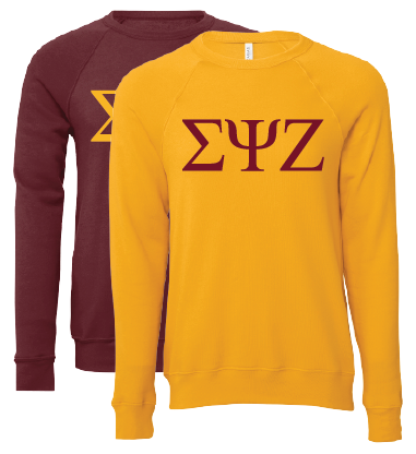 Sigma Psi Zeta Crewneck Sweatshirts