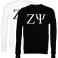 Zeta Psi Crewneck Sweatshirts